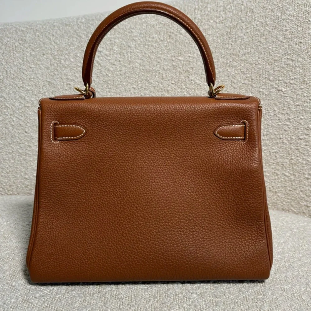 Authentic Hermes Kelly 28 Gold Togo GHW - Picture 4 of 16